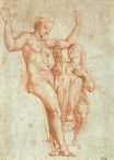 Рафаэль Санти - Психея и Венера с водой из Стикса 1517