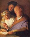 Рембрандт ван Рейн - Три певца. Слух 1625