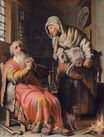 Рембрандт ван Рейн - Товия и Анна с козой 1626