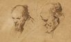 Рембрандт ван Рейн - Два наброска головы старика 1626
