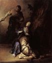 Рембрандт ван Рейн - Самсон преданный Далилой 1628