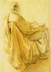 Рембрандт ван Рейн - Набросок Петруса 1628