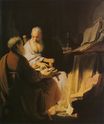 Рембрандт ван Рейн - Диспут двух стариков. Апостолы Петр и Павел 1628