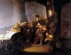 Рембрандт ван Рейн - Раскаявшийся Иуда возвращает сребреники 1629