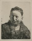 Рембрандт ван Рейн - Голова и бюст, полное лицо 1630