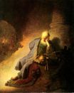Рембрандт ван Рейн - Пророк Иеремия оплакивает разрушение Иерусалима 1630
