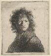 Рембрандт ван Рейн - Автопортрет, Нахмурившись 1630