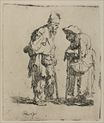 Рембрандт ван Рейн - Два нищих, мужчина и женщина 1630