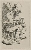 Рембрандт ван Рейн - Нищий греет руки над чашей 1630