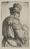 Рембрандт ван Рейн - Старик при взгляде сзади 1631