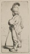Рембрандт ван Рейн - Поландер повернулся влево 1632