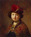 Рембрандт ван Рейн - Мальчик в причудливом костюме (мастерская Рембрандт) 1633