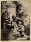 Рембрандт ван Рейн - Иакову приносят окровавленную одежду Иосифа 1633