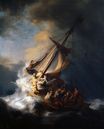 Рембрандт ван Рейн - Христос в шторм 1633