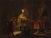 Рембрандт ван Рейн - Даниил и царь Кир у идола Ваала 1633
