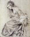 Рембрандт ван Рейн - Обнаженная женщина, Сюзанна 1634
