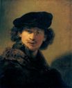 Рембрандт ван Рейн - Автопортрет с беретом 1634