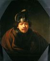 Рембрандт ван Рейн - Автопортрет с шлемом 1634