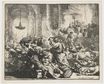 Рембрандт ван Рейн - Христос прогоняет меновщиков из храма 1635