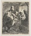 Рембрандт ван Рейн - Бродячие музыканты 1635