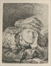 Рембрандт ван Рейн - Спящая Старуха 1635
