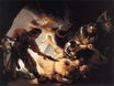 Рембрандт ван Рейн - Ослепление Самсона 1636