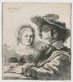 Рембрандт ван Рейн - Автопортрет с Саскией 1636