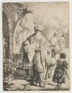 Рембрандт ван Рейн - Авраам отправляет Хагара 1637