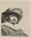 Рембрандт ван Рейн - Портрет мужчины с высокой шляпой и ручкой 1638