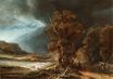 Рембрандт ван Рейн - Пейзаж с добрым самаритянином 1638