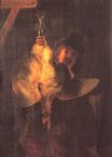 Рембрандт ван Рейн - Автопортрет с выпью 1639