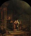 Рембрандт ван Рейн - Встреча Марии и Елизаветы 1640