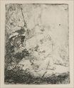 Рембрандт ван Рейн - Малая охота на льва с львицей 1641