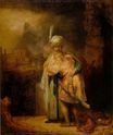 Рембрандт ван Рейн - Прощание Давида с Ионафаном 1642