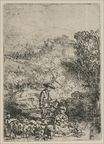 Рембрандт ван Рейн - Пастухи в лесу 1644