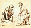 Рембрандт ван Рейн - Набросок 1645