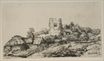 Рембрандт ван Рейн - Деревня с квадратной башней 1650