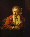Рембрандт ван Рейн - Молодая девушка в окне 1651