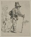 Рембрандт ван Рейн - Три путешествующих крестьянина 1652