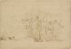 Рембрандт ван Рейн - Лот и его семья покидают Содом 1652-1655