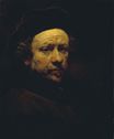 Рембрандт ван Рейн - Автопортрет с беретом и поднятым воротником 1657-1659