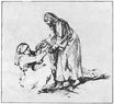 Рембрандт ван Рейн - Исцеление тещи Петра 1660