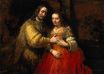 Рембрандт ван Рейн - Еврейская невеста. Портрет пары как Исаака и Ребекки 1666