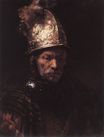Рембрандт ван Рейн - Человек в золотом шлеме 1669