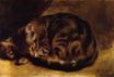 Огюст Ренуар - Спящий кот 1862