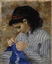 Огюст Ренуар - Лиза за вышивкой 1866