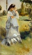 Огюст Ренуар - Женщина в парке 1866