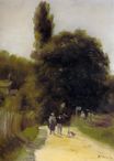 Огюст Ренуар - Две фигуры в пейзаже 1866