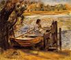 Огюст Ренуар - Молодая женщина в лодке Лиза Трео 1870