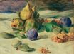 Огюст Ренуар - Натюрморт с фруктами, фигами и красной смородиной 1871